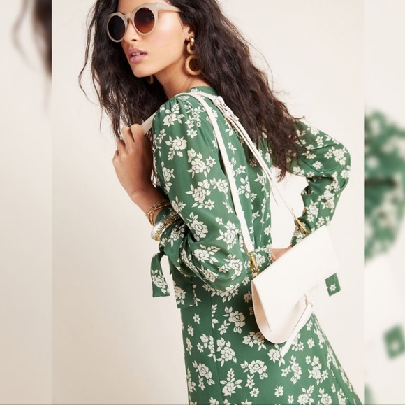 NWT Kachel X Anthropologie Sailors Floral Midi Dress 8 - Picture 2 of 13